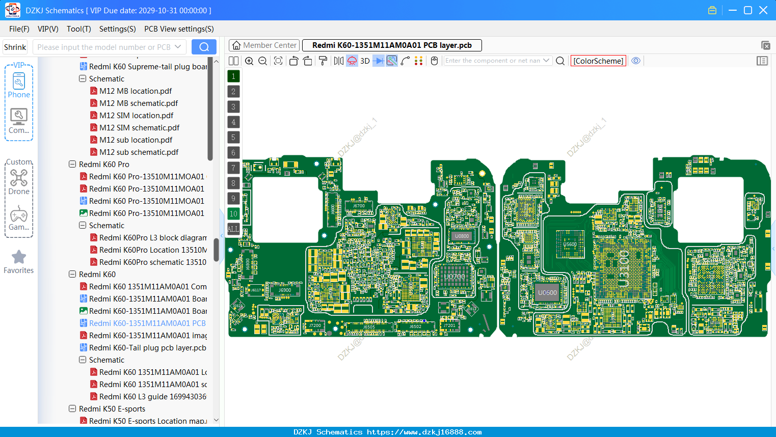 Redmi K60-1351M11AM0A01 PCB Layer